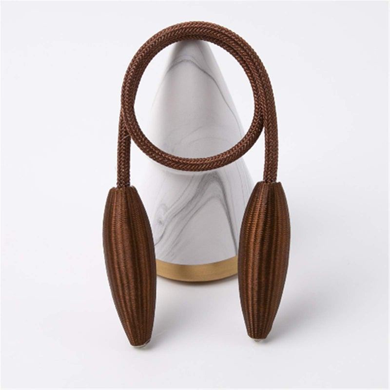 SWTOOL 8-Pack Coffee Curtain Holdbacks Decorative Window Drape Twist Curtains Tiebacks Random Modelling Curtain Holders - Image 3